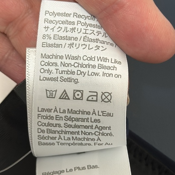 J. Crew Bikini Bottom Women's M Navy Curved Waist Cheeky New BC125 7844 - Picture 9 of 13